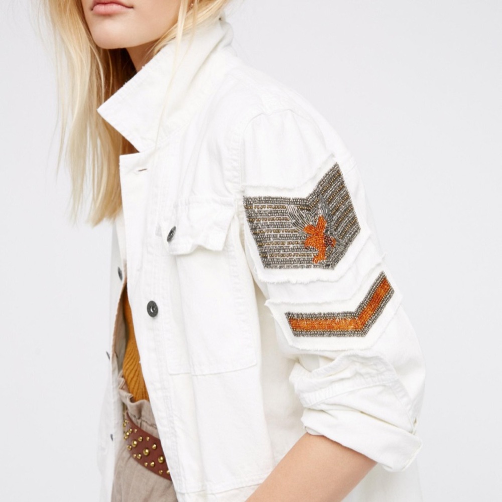 Free people white jacket